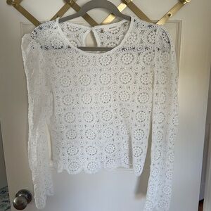 Like New White Lace Blouse